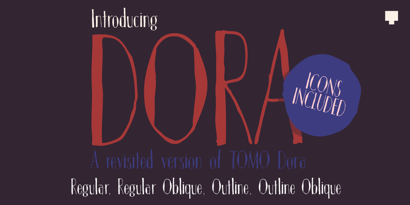 Пример шрифта TOMO Dora Sans